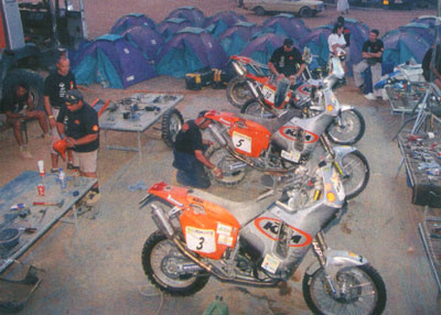 KTM Dakar Fahrerlager